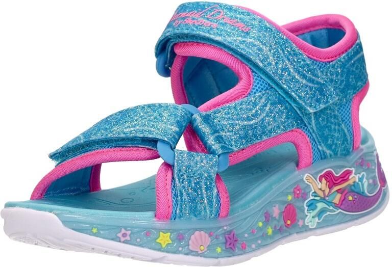 Skechers S Lights\Xae-Mermaid Dreams Zand Meisjes Sandalen Blauw - Foto 4