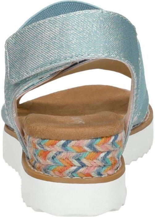 Skechers Miss Desert Kiss sandalen blauw Meisjes Textiel Effen 33 - Foto 4