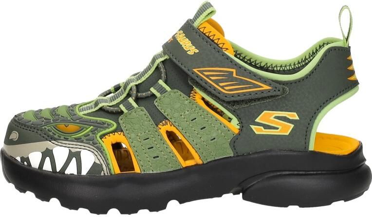 Skechers RAZOR SPLASH-RAPTOR QUEST Jongens Sandalen Olijf - Foto 2