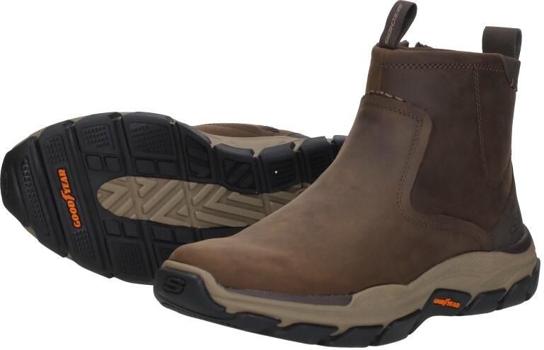 Skechers Relaxed Fit: Repected Evanston Enkellaarzen donkerbruin - Foto 7