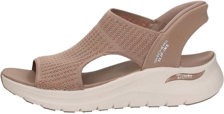 Skechers Slip-Ins: Arch Fit 2.0 Sandal Sandalen Plat Middelbruin - Foto 3