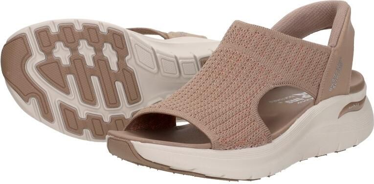 Skechers Slip-Ins: Arch Fit 2.0 Sandal Sandalen Plat Middelbruin - Foto 7