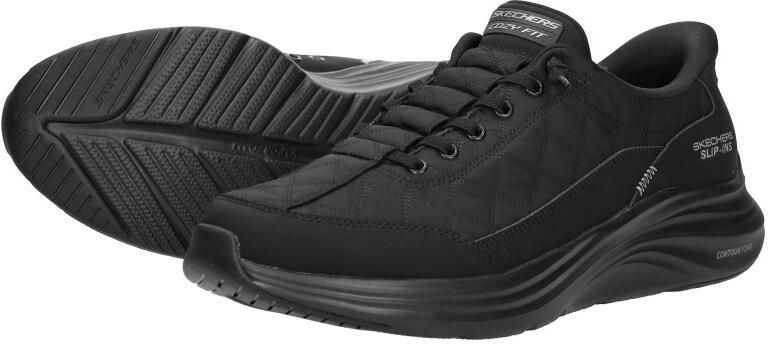 Skechers Heren Cozy Fit Slip-ins Sneakers Contour Foam 232619 BBK Black - Foto 7