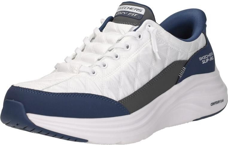 Skechers Cozy Fit heren sneakers wit blauw Extra comfort Memory Foam - Foto 7