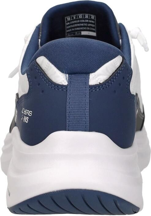 Skechers Cozy Fit heren sneakers wit blauw Extra comfort Memory Foam - Foto 8
