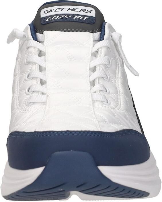 Skechers Cozy Fit heren sneakers wit blauw Extra comfort Memory Foam - Foto 6