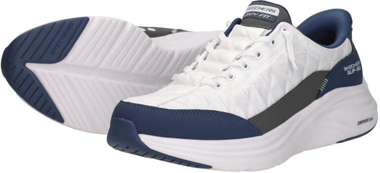 Skechers Cozy Fit heren sneakers wit blauw Extra comfort Memory Foam - Foto 9