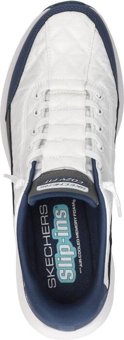 Skechers Cozy Fit heren sneakers wit blauw Extra comfort Memory Foam - Foto 10