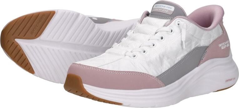 Skechers Slip-Ins: Cosy Fit Knotted Bungee Sneakers Laag Wit - Foto 7