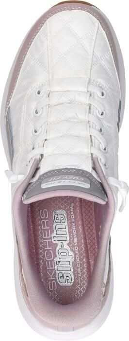 Skechers Slip-Ins: Cosy Fit Knotted Bungee Sneakers Laag Wit - Foto 8