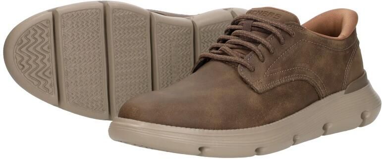Skechers Slip-Ins: Garza Duran Veterschoenen Laag Middelbruin - Foto 5