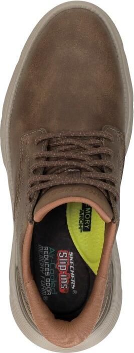 Skechers Slip-Ins: Garza Duran Veterschoenen Laag Middelbruin - Foto 6