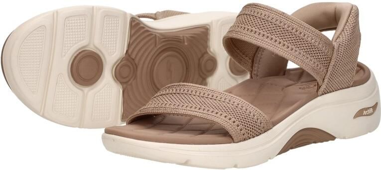 Skechers GO WALK ARCH FIT 2.0 SANDAL Dames Slippers Tan - Foto 6