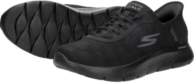 Skechers Slip-Ins: Go Walk Flex Hands Up- Zwart Heren Sneaker Smooth Motion - Foto 12
