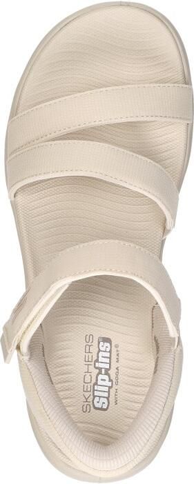 Skechers GO WALK GLIDE-STEP 2.0 SANDAL Dames Slippers Naturel - Foto 8