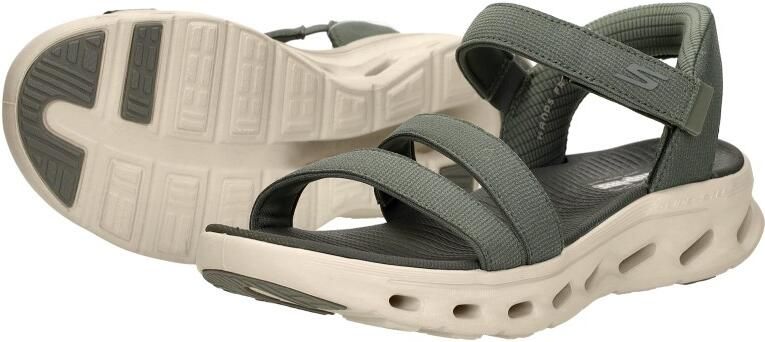 Skechers GO WALK GLIDE-STEP 2.0 SANDAL Dames Slippers Olijf - Foto 10
