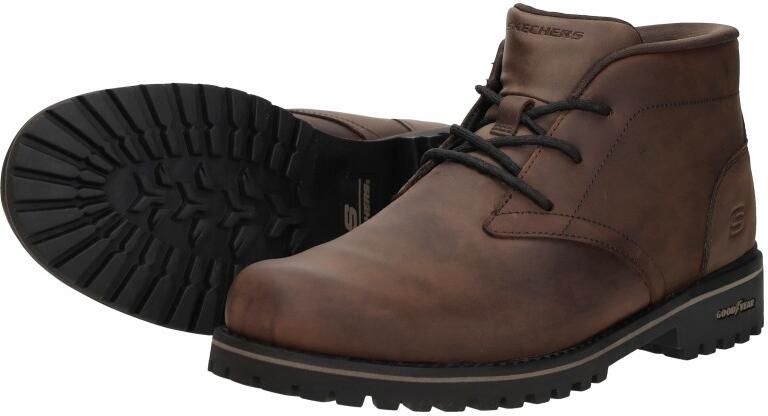 Skechers QUINTERO DAMIEN Heren Instappers Donkerbruin - Foto 6