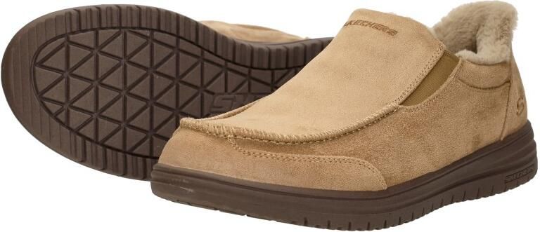 Skechers Slip-Ins Murette Scofield Heren Pantoffel 205606 TAN Lichtbruin - Foto 10