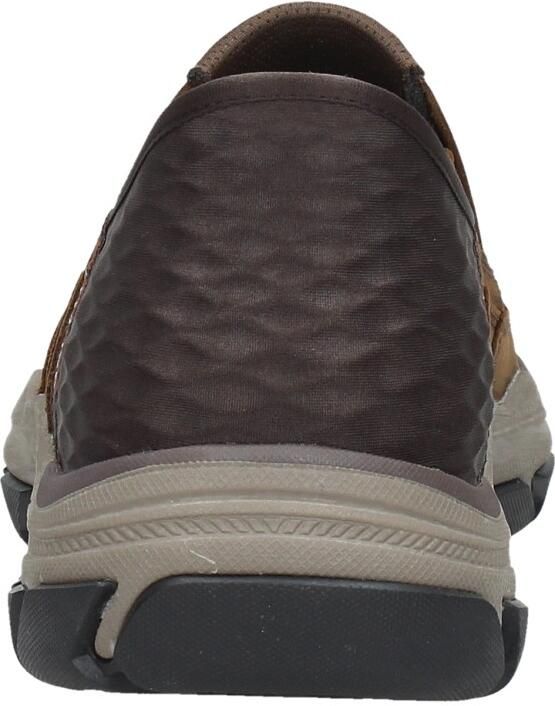 Skechers Bruin Leren Textiel Instapper met Comfortabel Voetbed Brown Heren - Foto 13