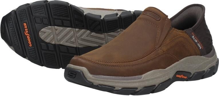 Skechers Slip-ins RF Respected Elgin Heren slip-ins leren slip-on bruin 204810 CDB - Foto 17