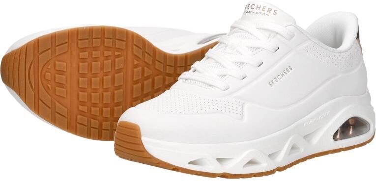 Skechers Uno Glide Step Glide On Air Sneakers Dames Wit - Foto 7