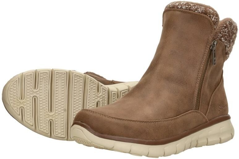 Skechers Lovely Collab Vegan Gebreide Enkellaars Brown Dames - Foto 5