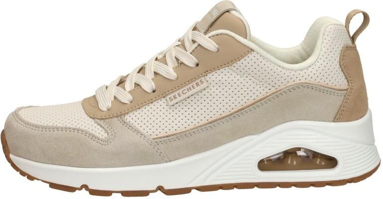 Skechers Uno Two Much Fun Dames Sneakers Taupe Zand - Foto 5