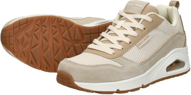 Skechers Uno Two Much Fun Dames Sneakers Taupe Zand - Foto 10