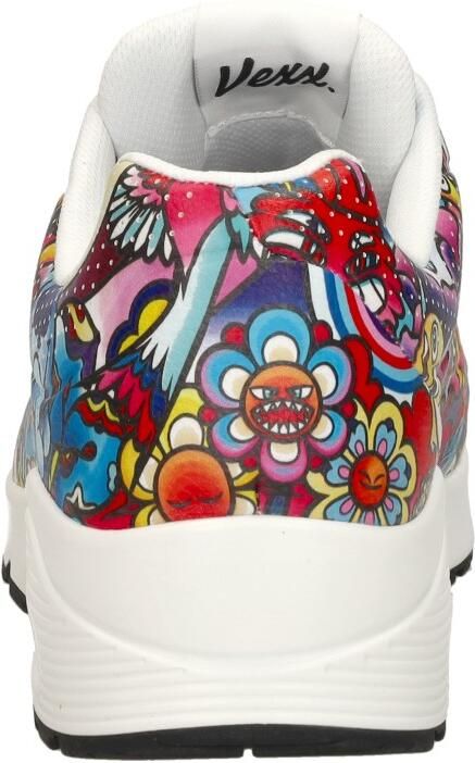 Skechers Sneakers UNO COLOR DOODLE Wedge sneaker veterschoen retro sneaker met unieke print - Foto 8