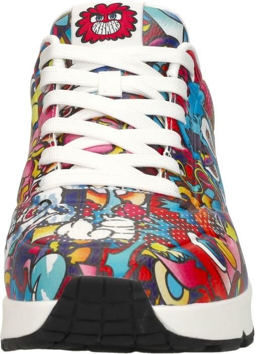 Skechers Sneakers UNO COLOR DOODLE Wedge sneaker veterschoen retro sneaker met unieke print - Foto 7