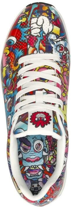 Skechers Sneakers UNO COLOR DOODLE Wedge sneaker veterschoen retro sneaker met unieke print - Foto 10
