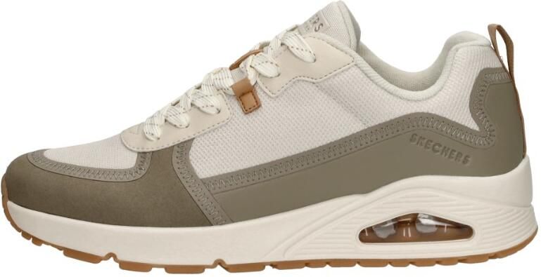 Skechers Beige en olijfgroene sneaker met Air-Cooled Memoryfoam Beige Heren - Foto 5