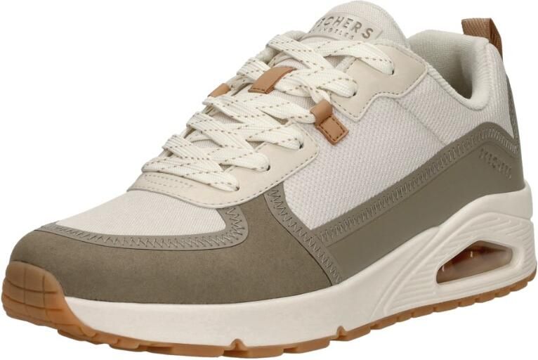 Skechers Beige en olijfgroene sneaker met Air-Cooled Memoryfoam Beige Heren - Foto 6