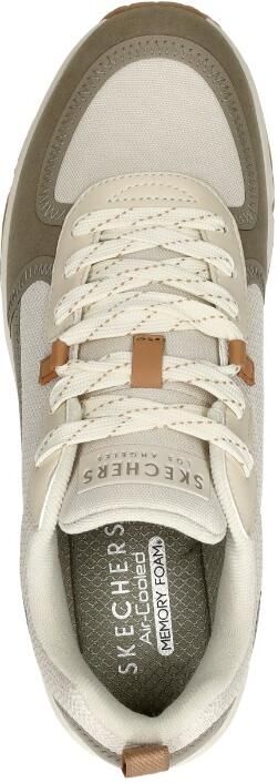 Skechers Beige en olijfgroene sneaker met Air-Cooled Memoryfoam Beige Heren - Foto 10