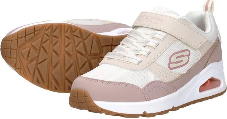 Skechers Uno Mesh Pop meisjes sneaker Natural - Foto 6