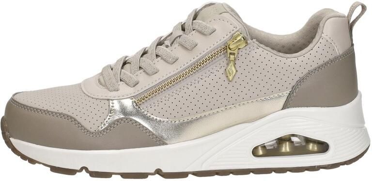 Skechers UNO- METALLIC SLIDERS Dames Sneakers Taupe - Foto 3