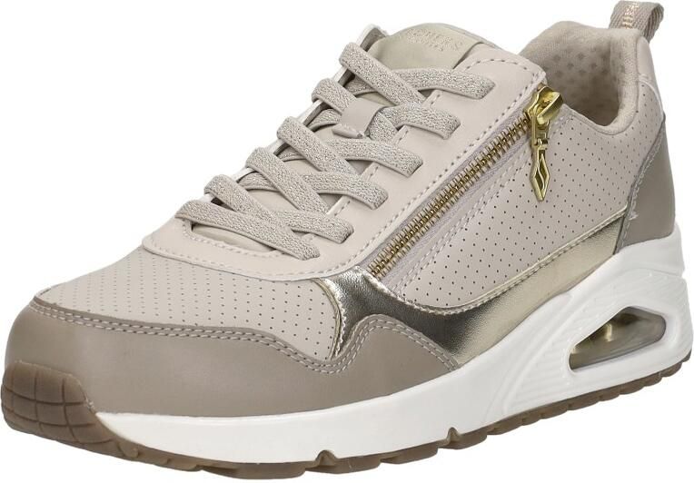 Skechers UNO- METALLIC SLIDERS Dames Sneakers Taupe - Foto 4
