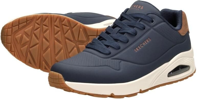 Skechers Sneakers UNO-SUITED ON AIR vrijetijdsschoen lage schoen veterschoen met modieuze sleehak - Foto 16