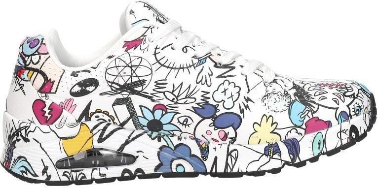 Skechers Uno Process Sketch heren sneaker Wit - Foto 6