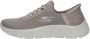 Skechers Go Walk Flex Grand Entry Slip-Ins Sneaker Dames Taupe - Thumbnail 2