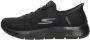 Skechers Slip-Ins: GO Walk Flex Smooth Motion 216326-BBK Mannen Zwart Sneakers - Thumbnail 4