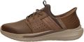 Skechers SLADE Zachary herensneakers slip-ins 210828 CDB donkerbruin - Donkerbruin