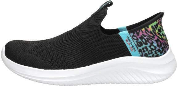 Skechers Ultra Flex 3.0 slip-on sneakers zwart Meisjes Textiel Meerkleurig 33 - Foto 5