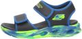Skechers S Lights-Sola Glow Zandal-Fus Jongens Sandalen Zwart - Zwart