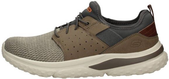 Skechers Solvano-Caspian Sneakers taupe Textiel Heren - Foto 2