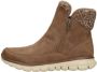 Skechers Lovely Collab Vegan Gebreide Enkellaars Brown Dames - Thumbnail 4