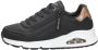 Skechers Uno Gen1 Zip And Stride Meisjes Sneakers Zwart;Ros�goud - Thumbnail 3