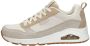 Skechers Uno Two Much Fun Dames Sneakers Taupe Zand - Thumbnail 3