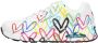 Skechers Sneakers met sleehak UNO-SPREAD THE LOVE Vrijetijdsschoen lage schoen veterschoen met coole graffiti-print - Thumbnail 2