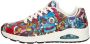 Skechers Sneakers UNO COLOR DOODLE Wedge sneaker veterschoen retro sneaker met unieke print - Thumbnail 3